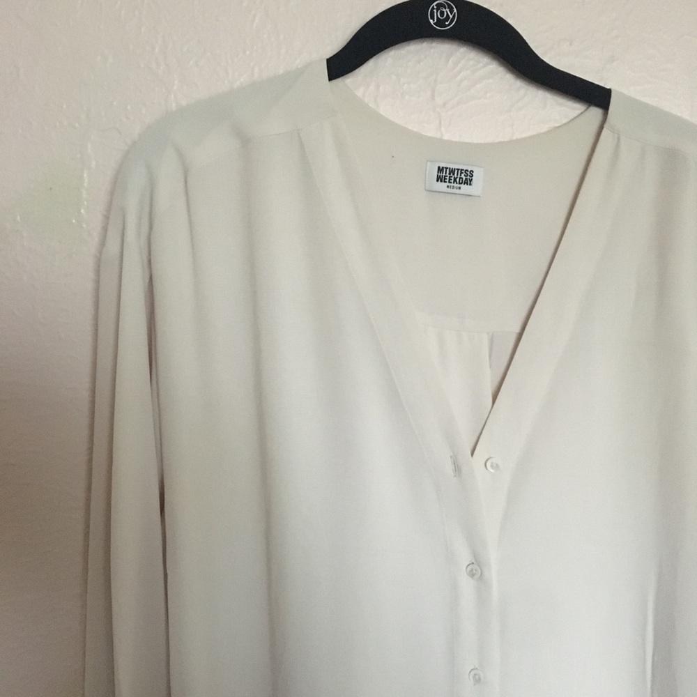 Creamy White Blouse